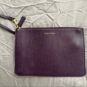 Calvin Klein Purple Wristlet